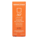 ضد آفتاب بی رنگ آنتی آکنه پوست چرب و جوش دار +SPF50 درماتیپیک